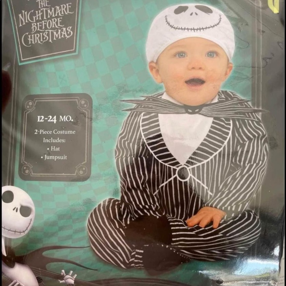 Toddler Jack Skellington Costune 12-24mos